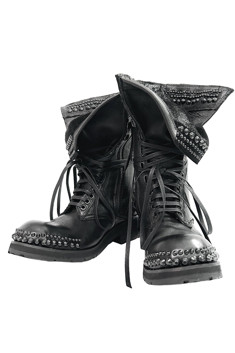 2402-BO02 Chrome Braided Boots 12