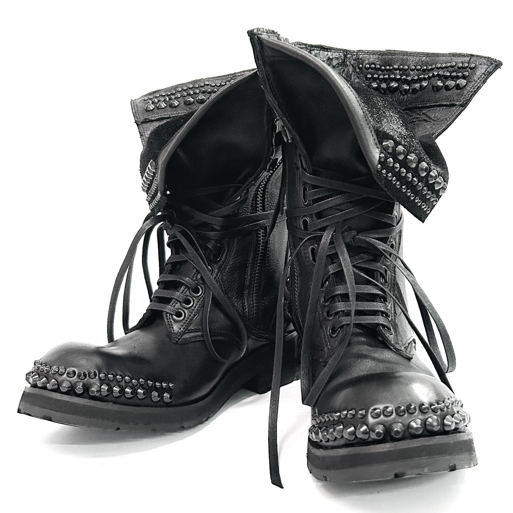 2402-BO02 Chrome Braided Boots 12