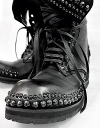 2402-BO02 Chrome Braided Boots 12