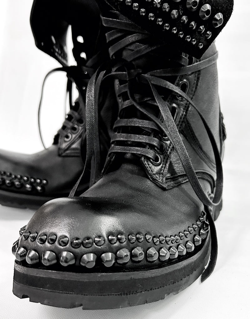 2402-BO02 Chrome Braided Boots 12
