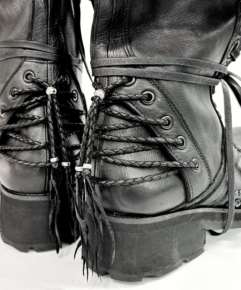 2402-BO02 Chrome Braided Boots 12