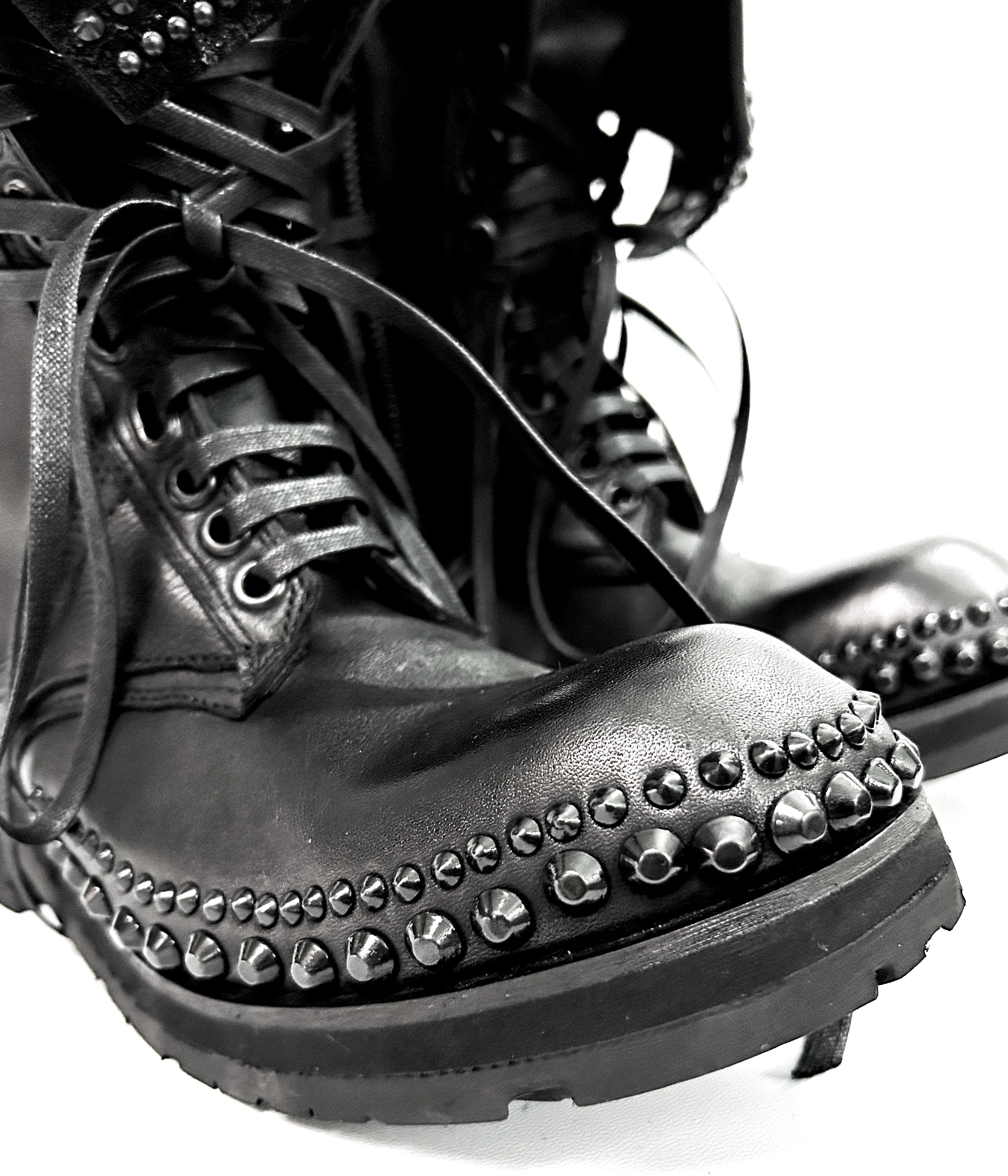 KMRii ケムリ 2402-BO02 Chrome Braided Boots 12クロム ブーツ レザー