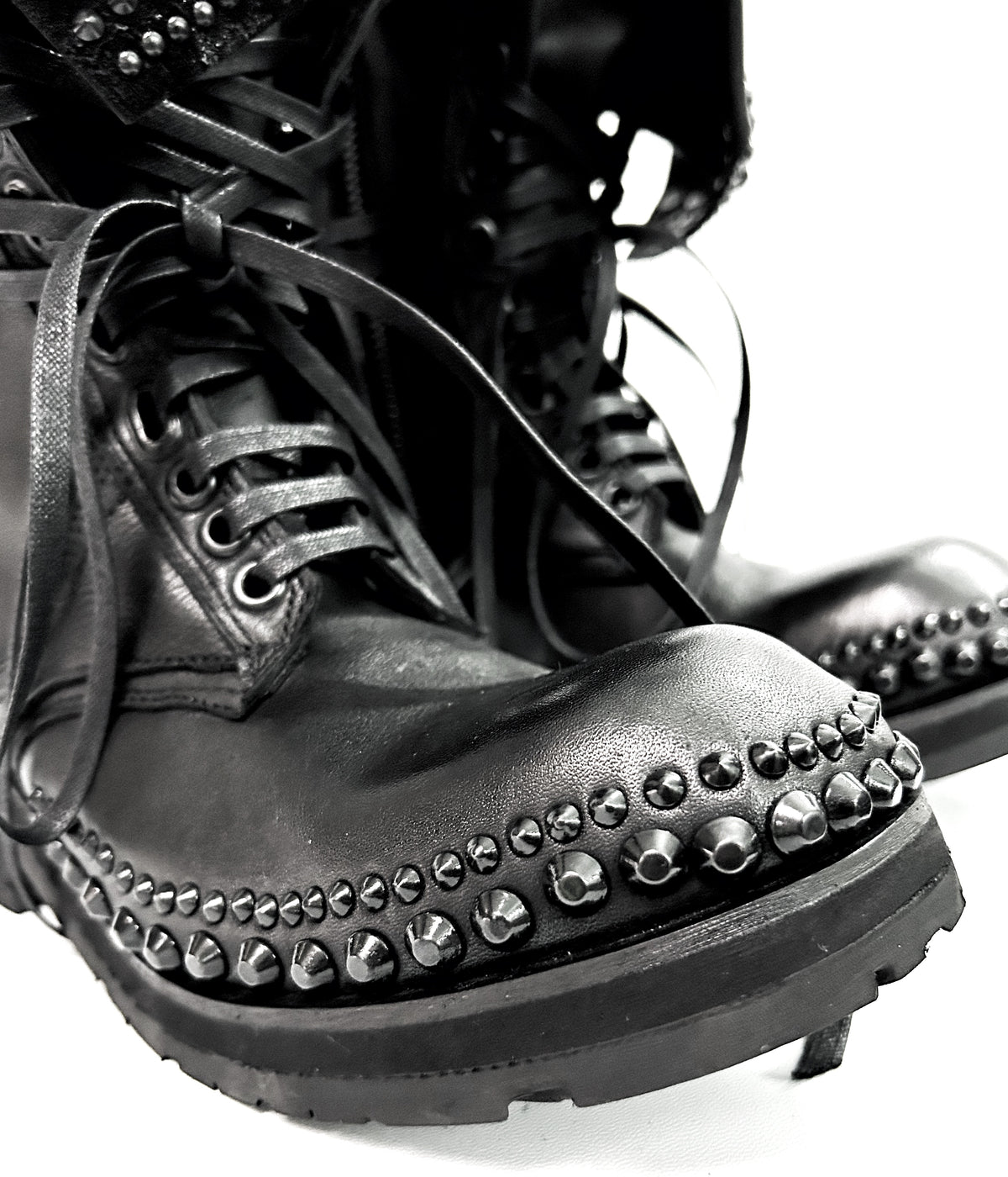 2402-BO02 Chrome Braided Boots 12