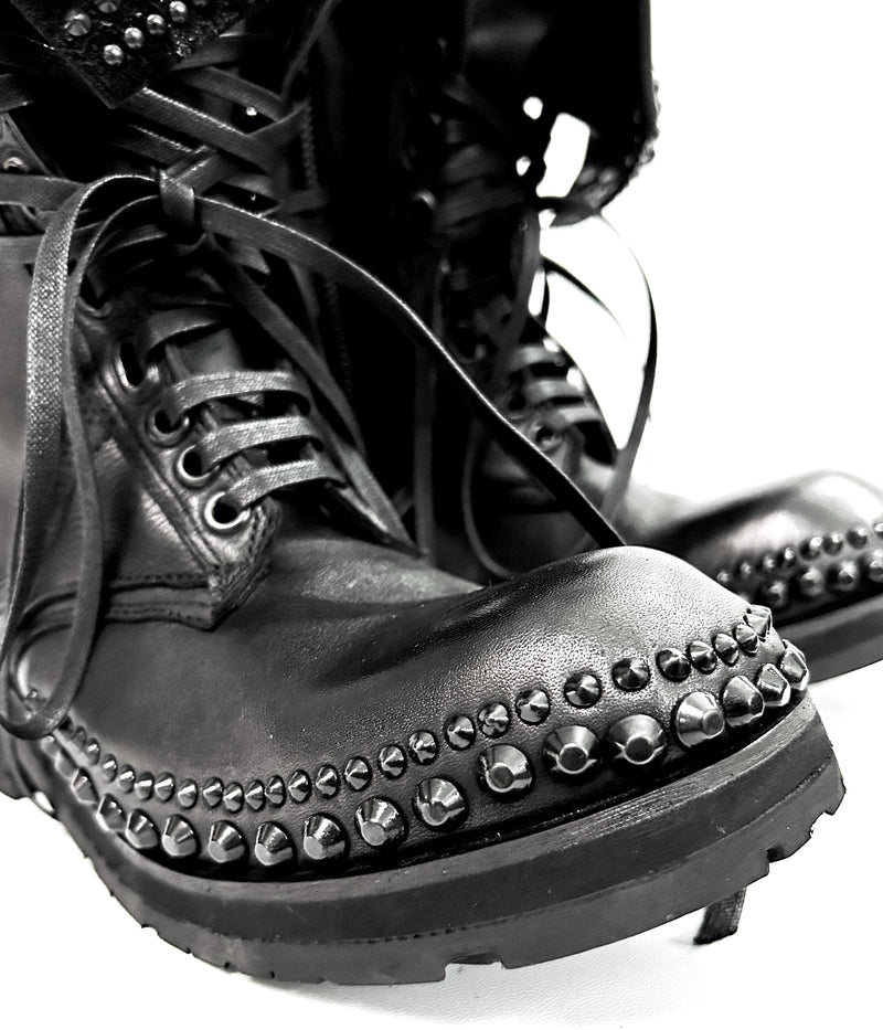 2402-BO02 Chrome Braided Boots 12