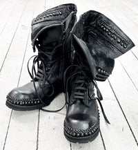 2402-BO02 Chrome Braided Boots 12