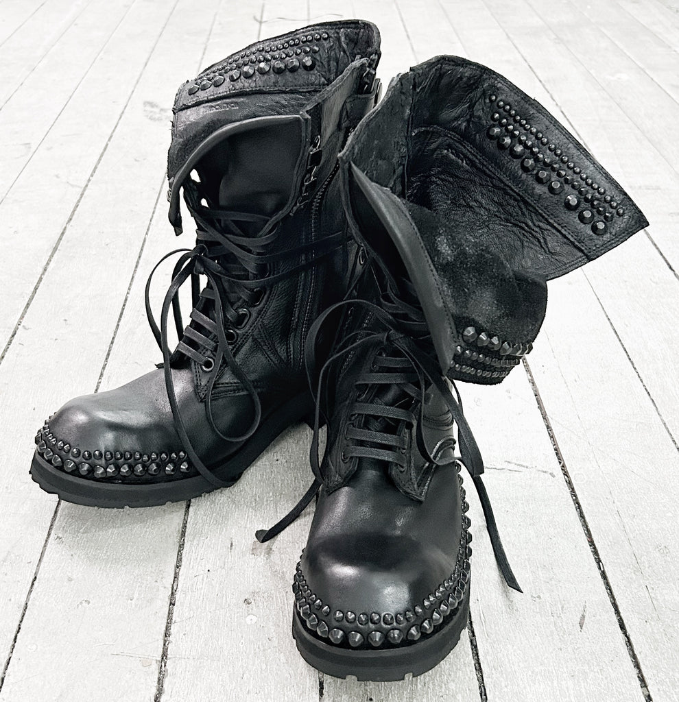 2402-BO02 Chrome Braided Boots 12