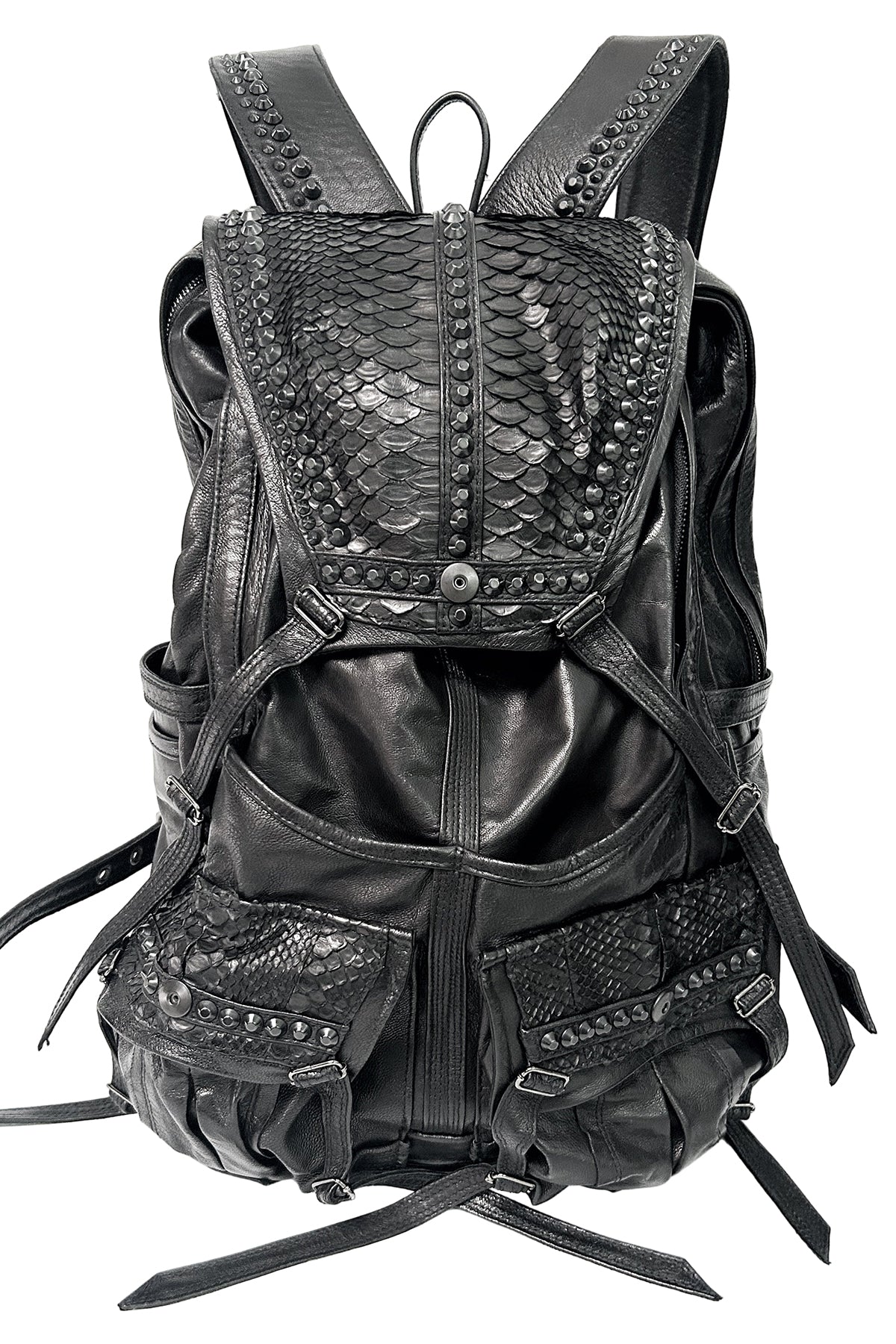 2402-BG03 Black Metal Backpack 02/ SPC – KMRii OFFICIAL ONLINE STORE
