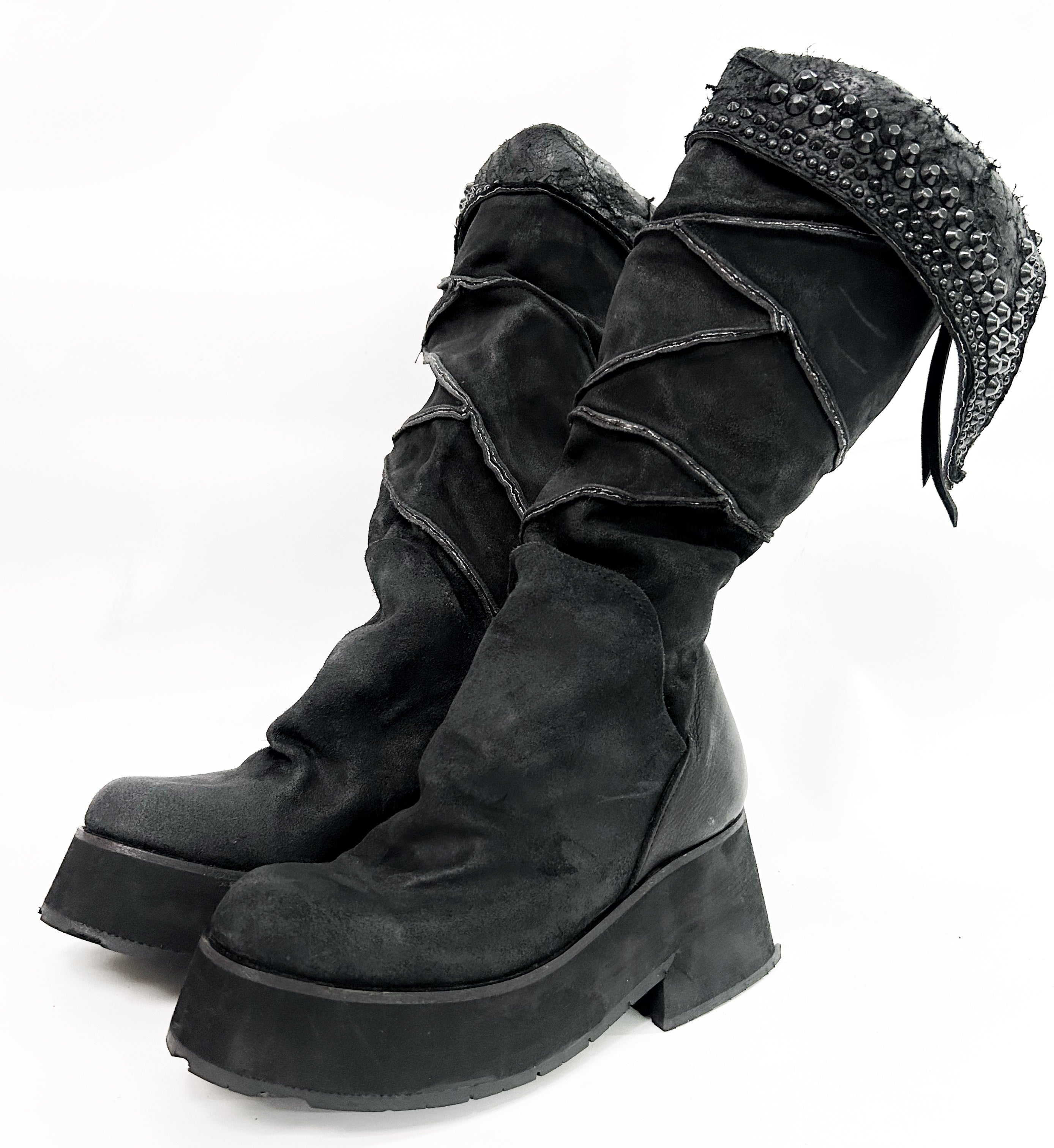 KMRii スカルプリント サイズ1 KMRii ケムリ Crush Platform Boots 01 クラッシュ プラットフォーム