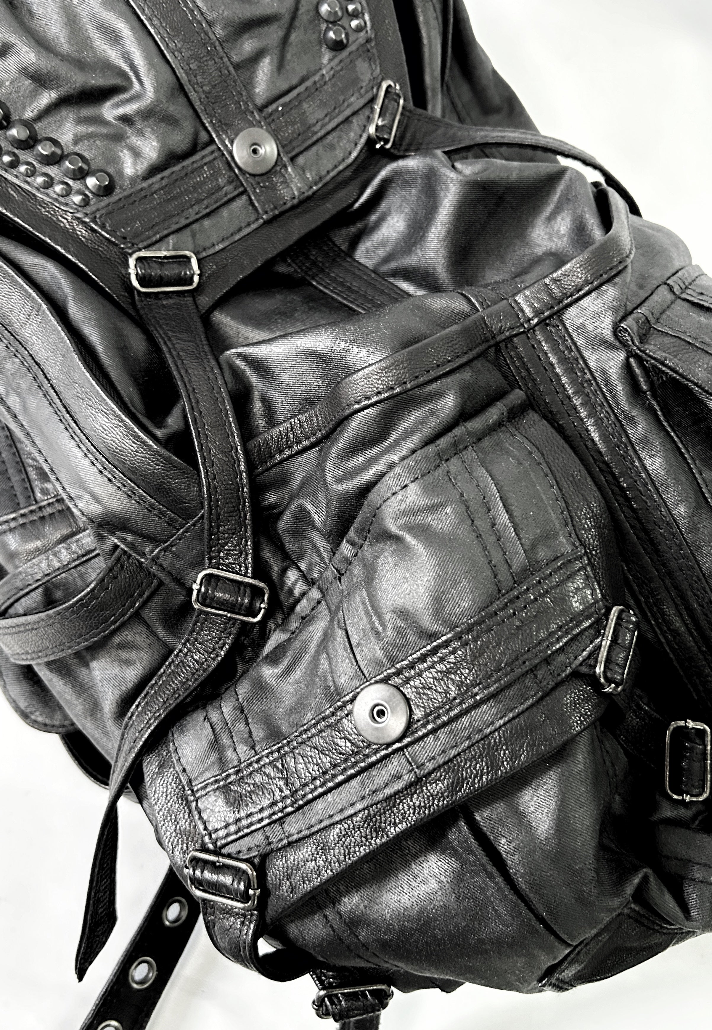 2402-BG01 Coating Canvas Backpack 02 – KMRii OFFICIAL ONLINE STORE