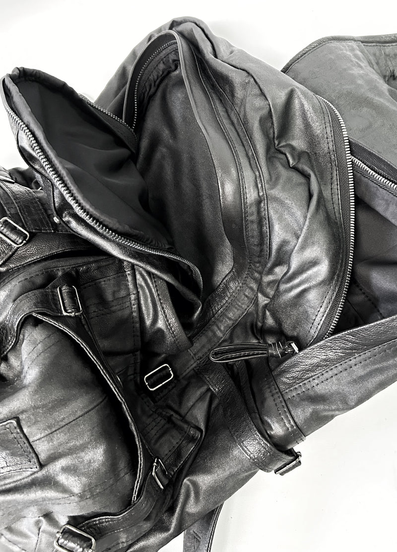 2402-BG01 Coating Canvas Backpack 02