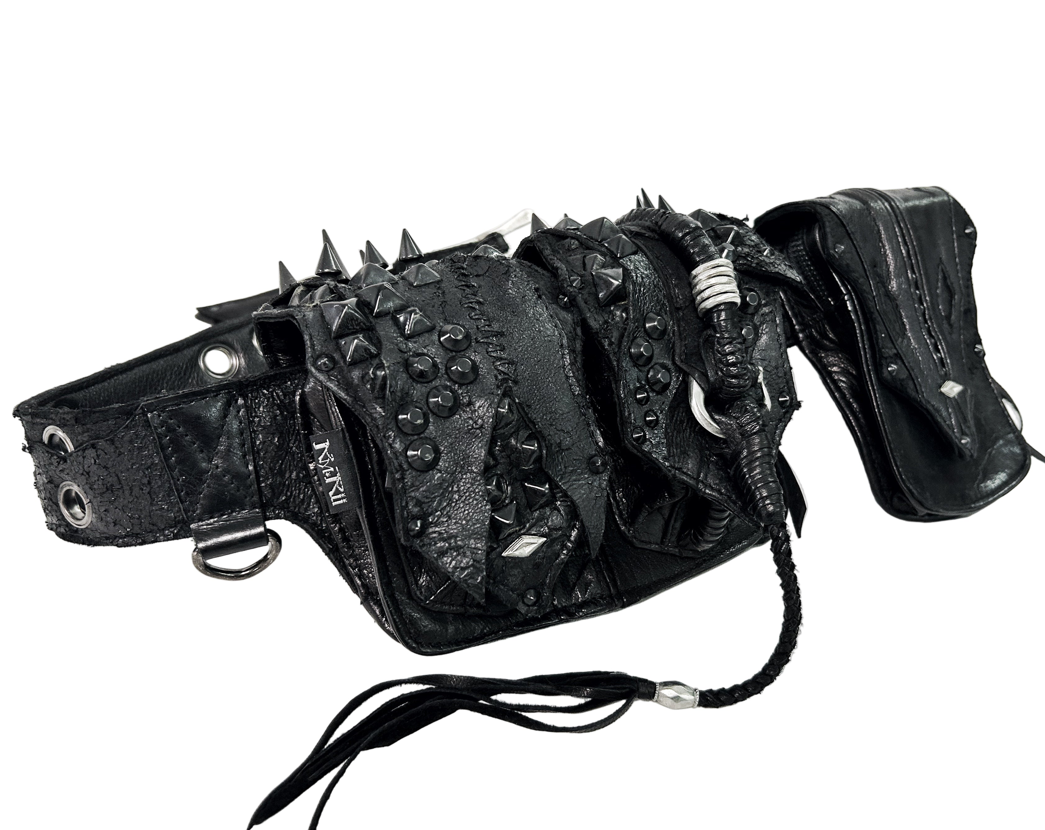 design leather west bag Y2K お兄さん系 kmrii KMRii ケムリ 2502-BG01 KB-Killer Grand Cross ケムリ ウエストポーチ