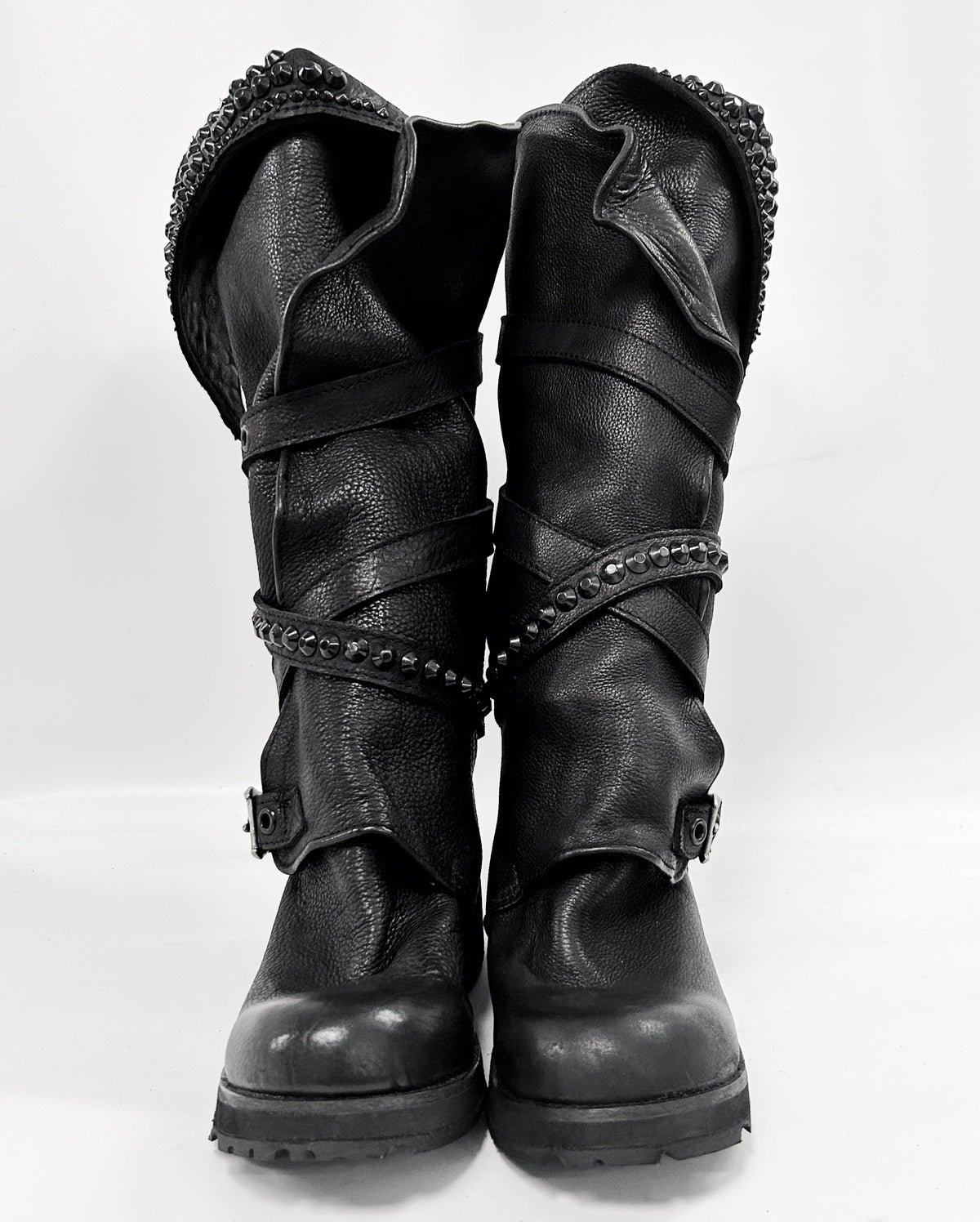 2502-BO01 Crush Layered Boots