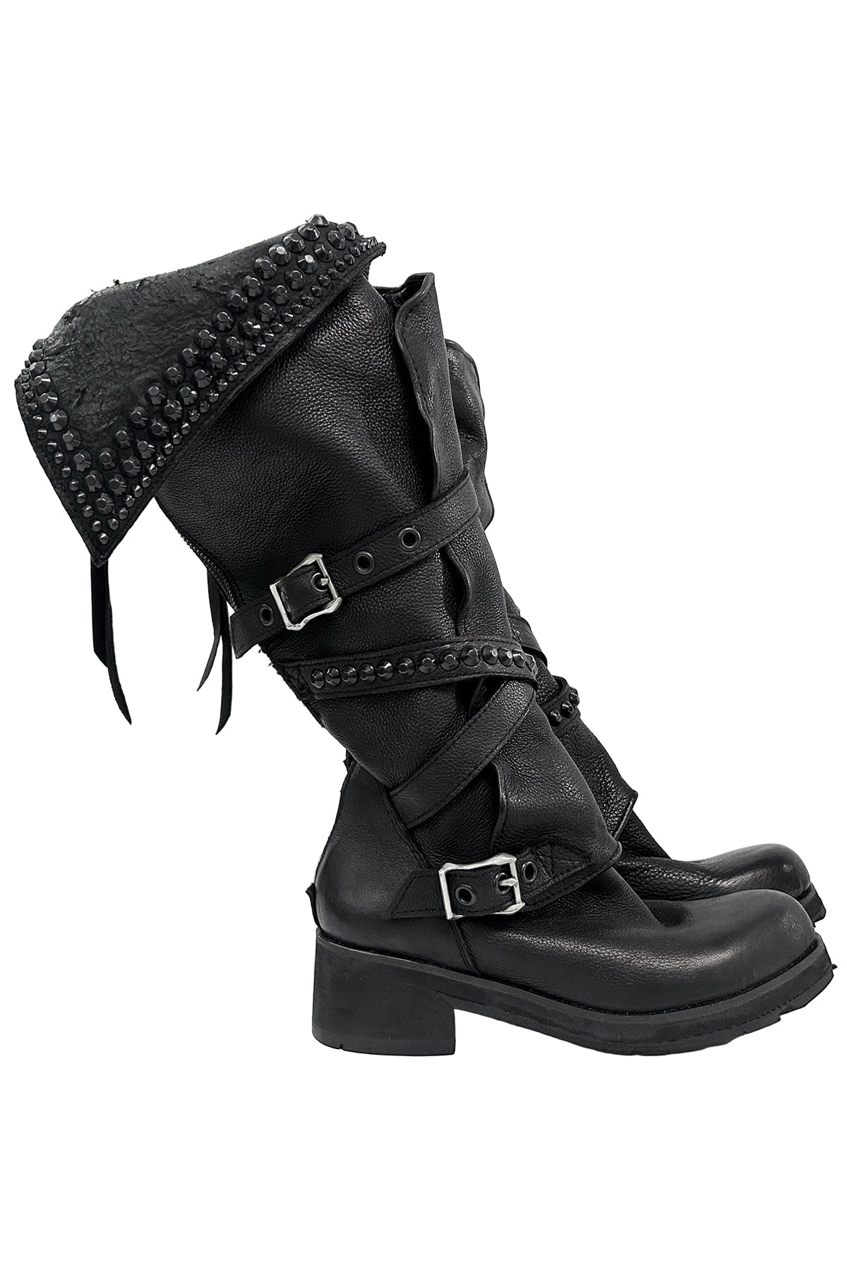2502-BO01 Crush Layered Boots