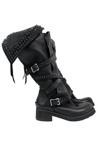 2502-BO01 Crush Layered Boots