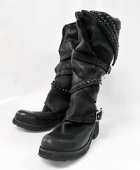 2502-BO01 Crush Layered Boots