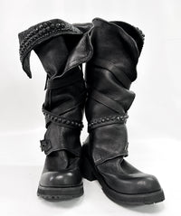 2502-BO01 Crush Layered Boots