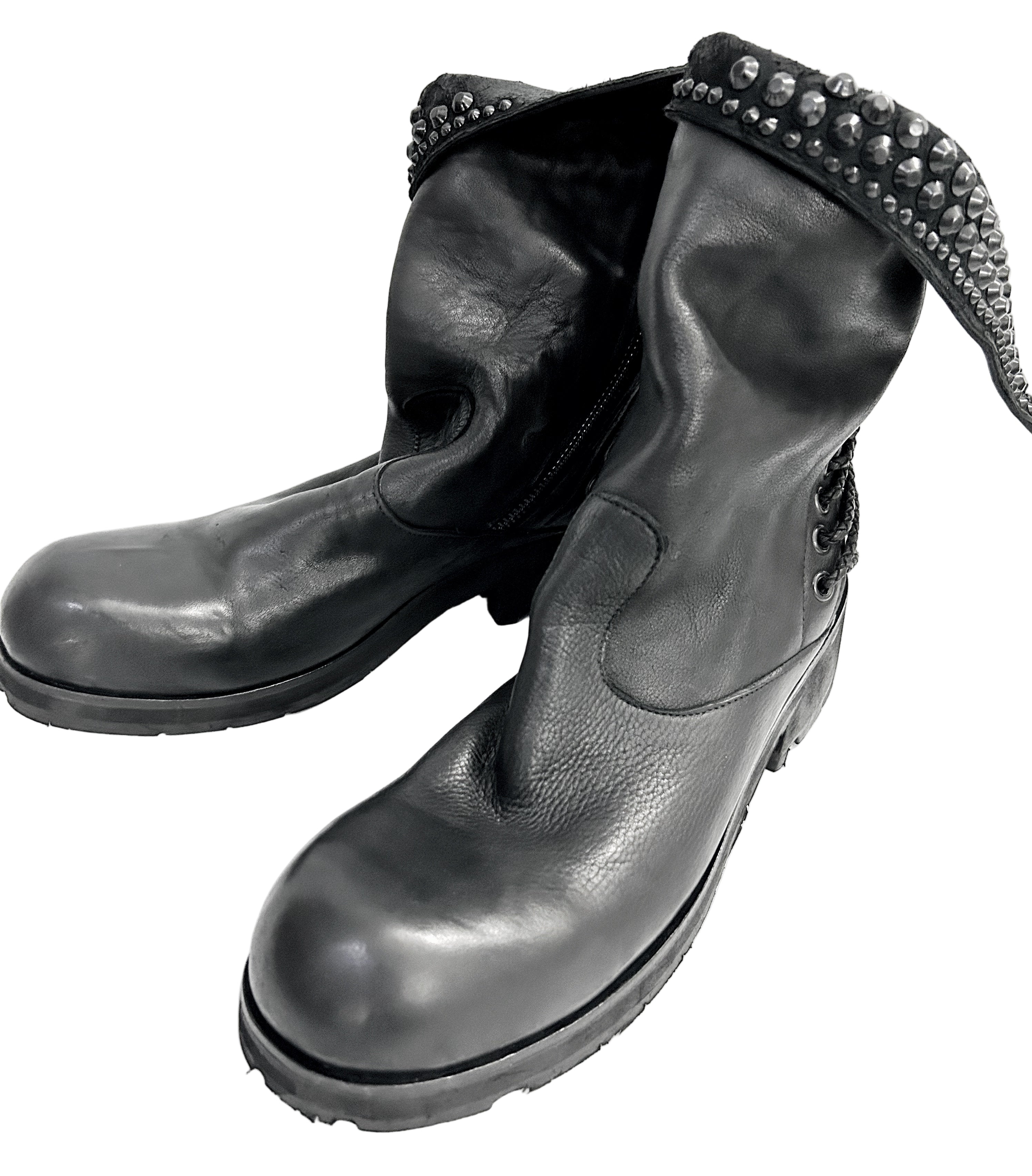 KMRii ケムリ Crush Braided Boots クラッシュ ブレイド ブーツ