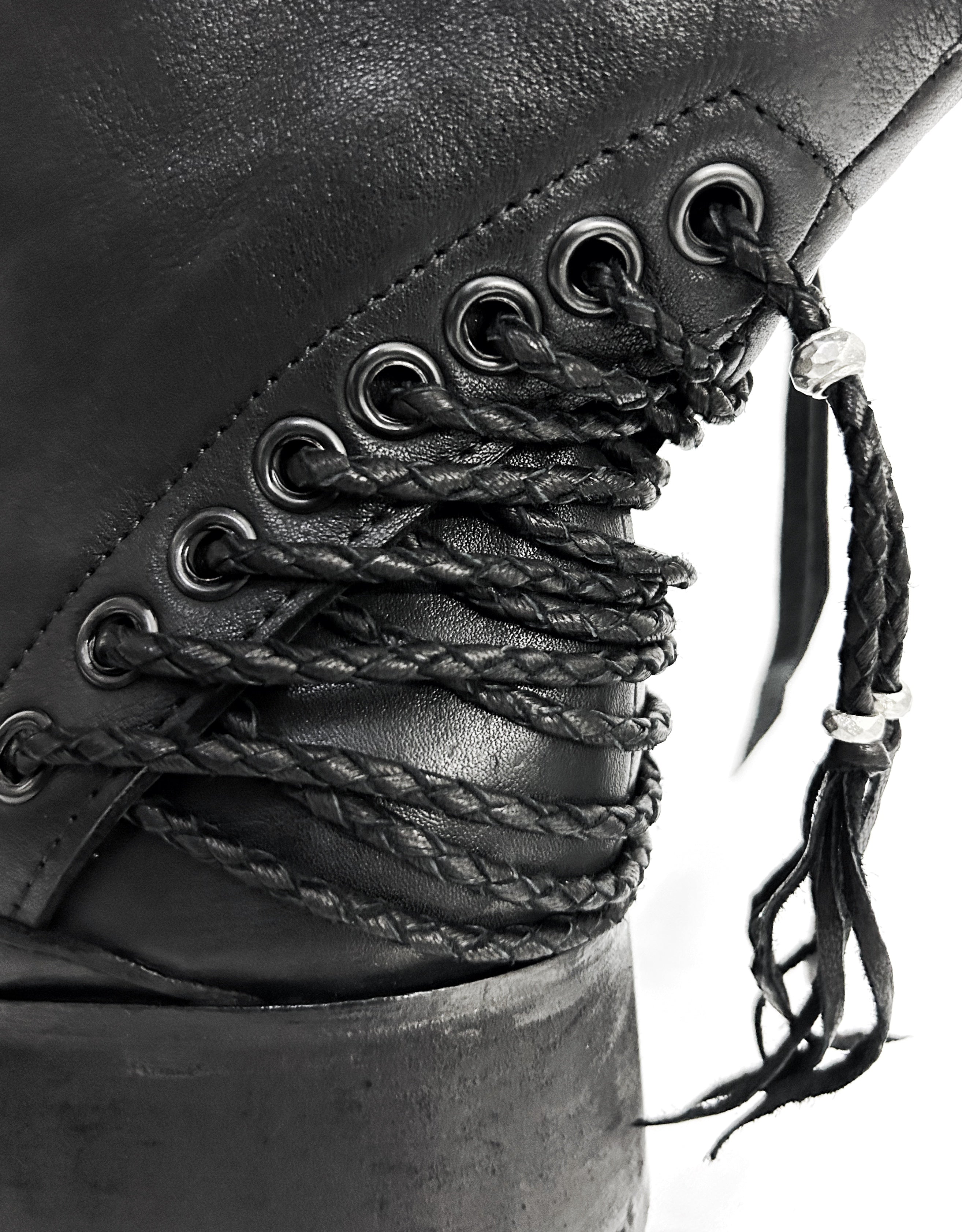 KMRii ケムリ Crush Braided Boots クラッシュ ブレイド ブーツ