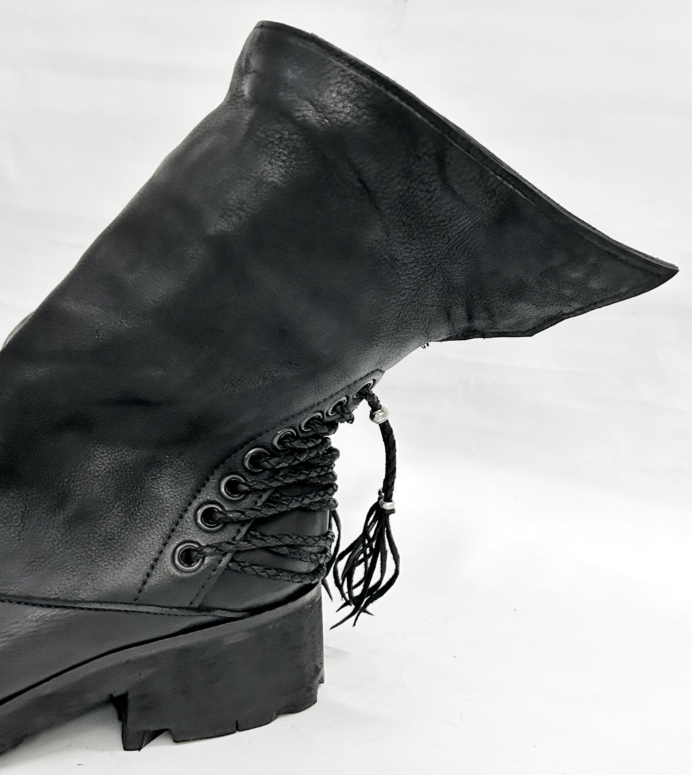 KMRii ケムリ Crush Braided Boots クラッシュ ブレイド ブーツ