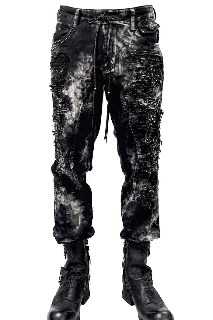 2502-PT01B Discharged Stretch Twill Pants / STD