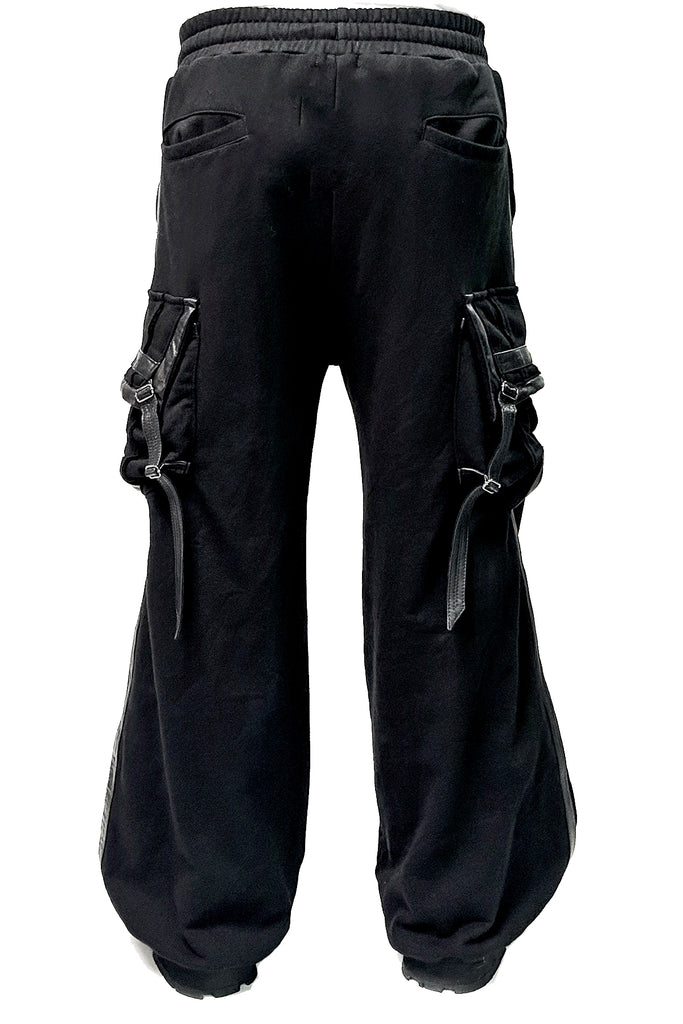 2502-PT08 Black Raven Wide Sweat Pants