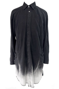 2502-SH02 White Flame Long Flannel Shirt