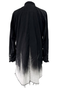 2502-SH02 White Flame Long Flannel Shirt