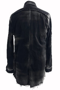 2502-SH05 Discharged Layered Flannel Shirt