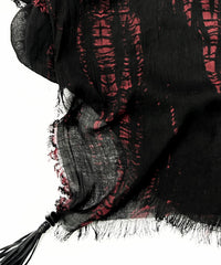 2502-ST03 Shadow Vine Square Stole 05_Black/Red