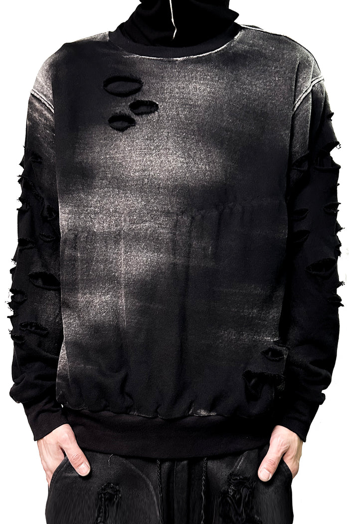 2502-TP01 Crush Layered Pullover