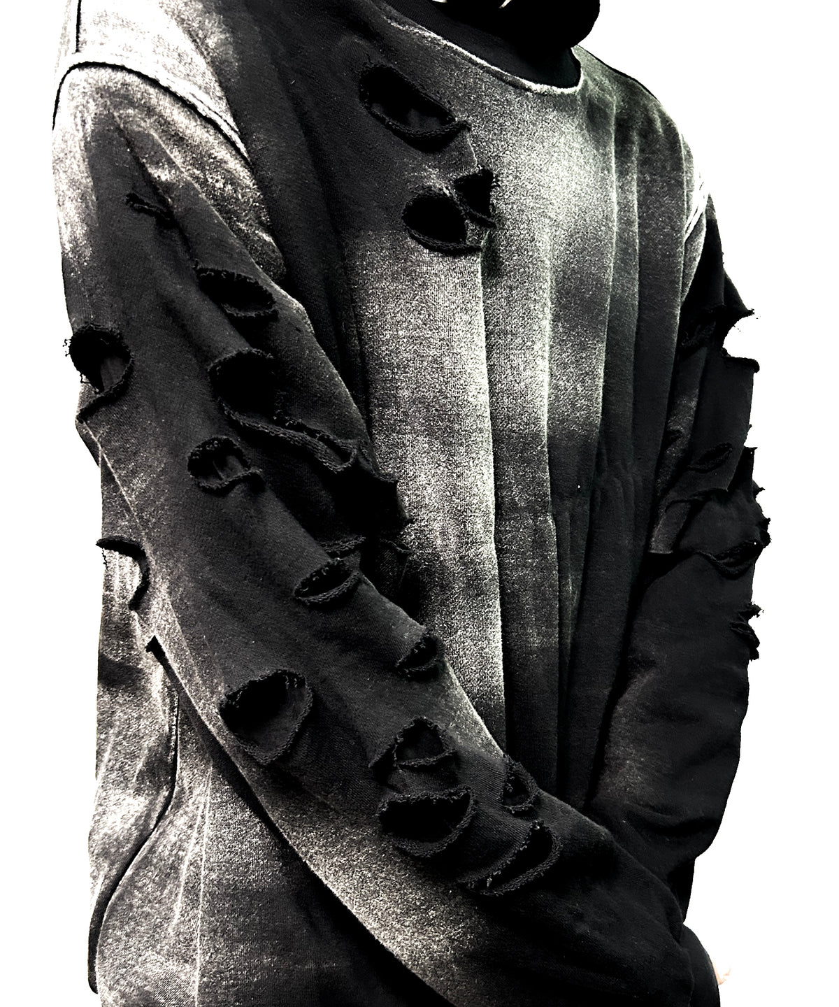 2502-TP01 Crush Layered Pullover