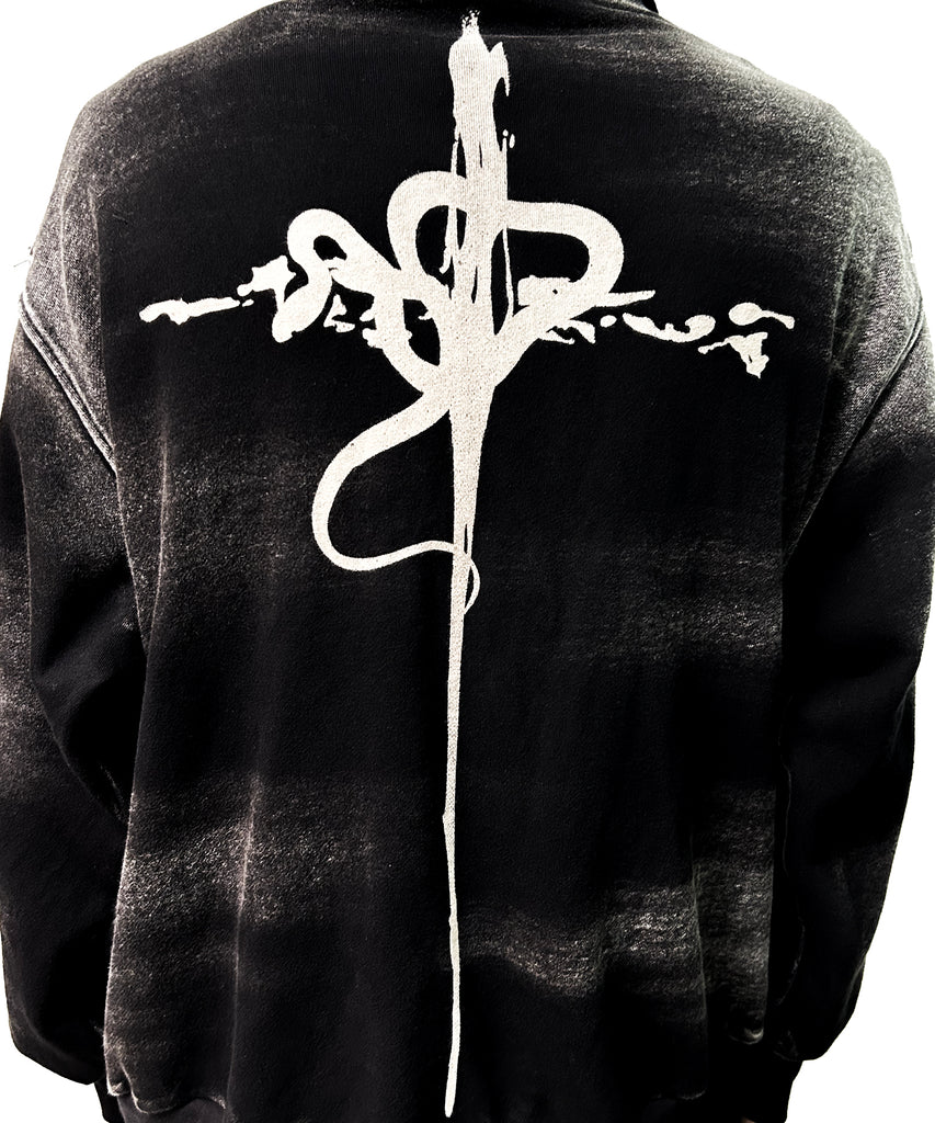 2502-TP07 Serpent Cross Pullover