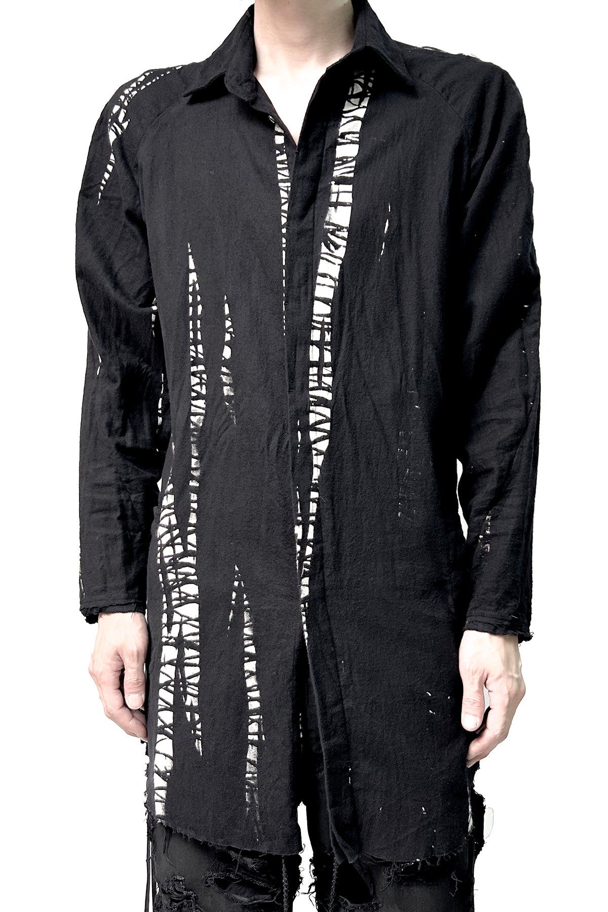 2502-SH01 Shadow Vine Long Flannel Shirt