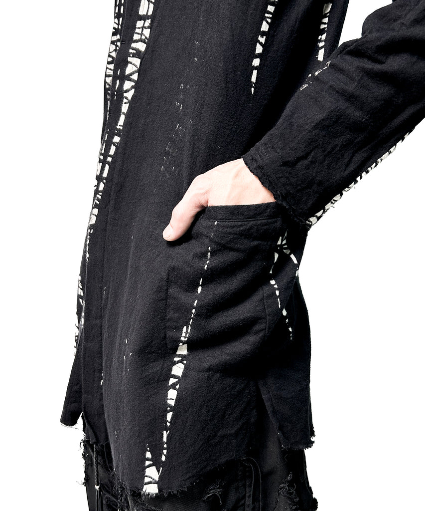 2502-SH01 Shadow Vine Long Flannel Shirt