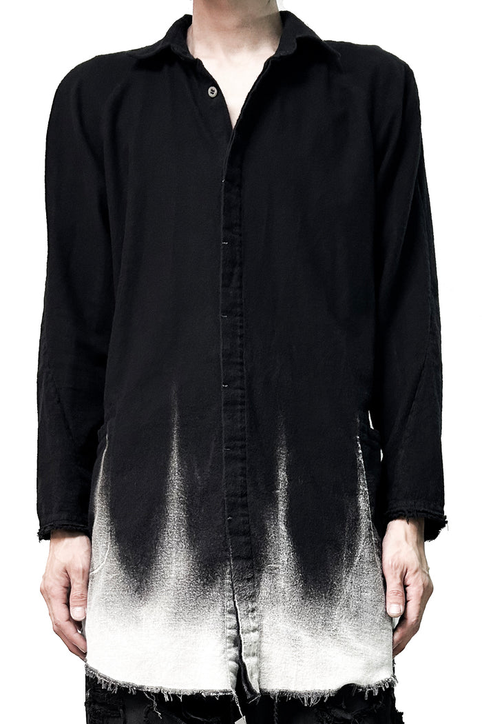 2502-SH02 White Flame Long Flannel Shirt