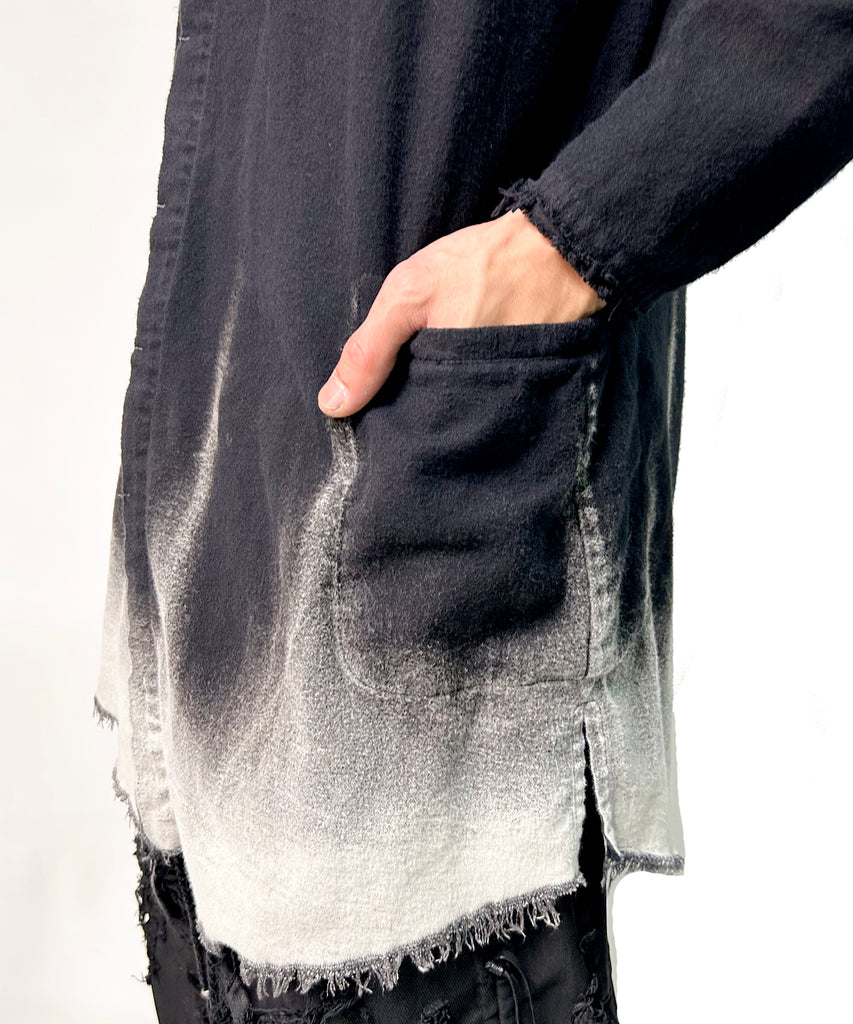 2502-SH02 White Flame Long Flannel Shirt