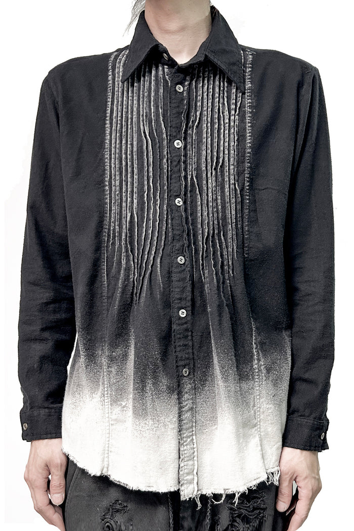 2502-SH04 White Flame Layered Flannel Shirt