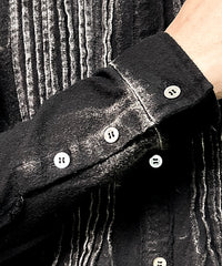 2502-SH05 Discharged Layered Flannel Shirt