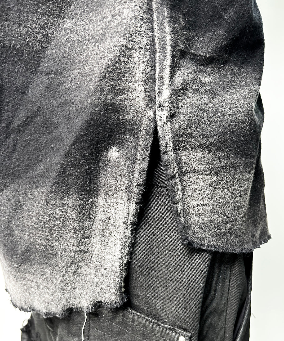 2502-SH05 Discharged Layered Flannel Shirt