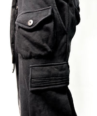 2502-PT09 White Flame Wide Sweat Pants