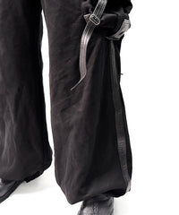 2502-PT08 Black Raven Wide Sweat Pants