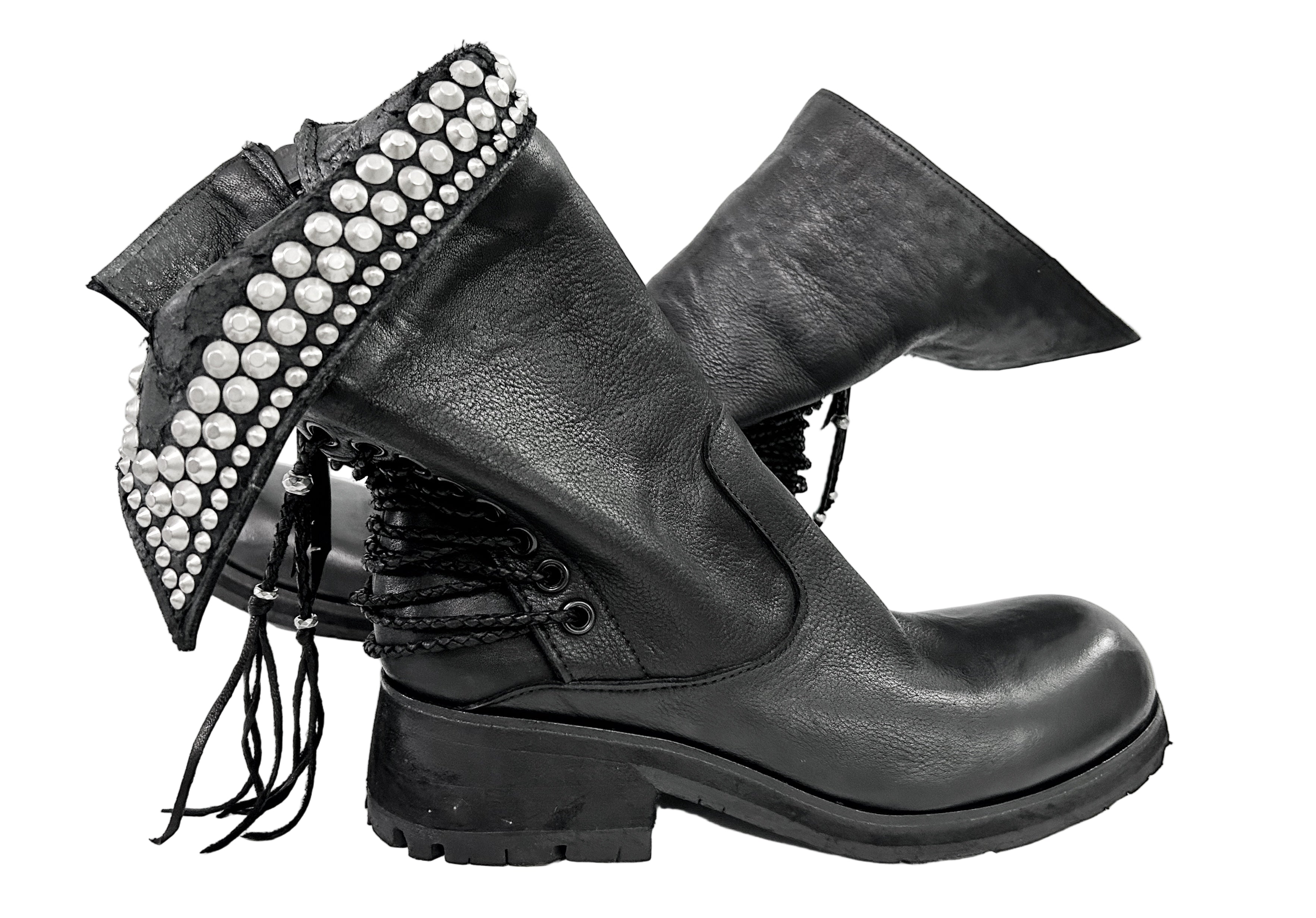 KMRii ケムリ Crush Braided Boots クラッシュ ブレイド ブーツ