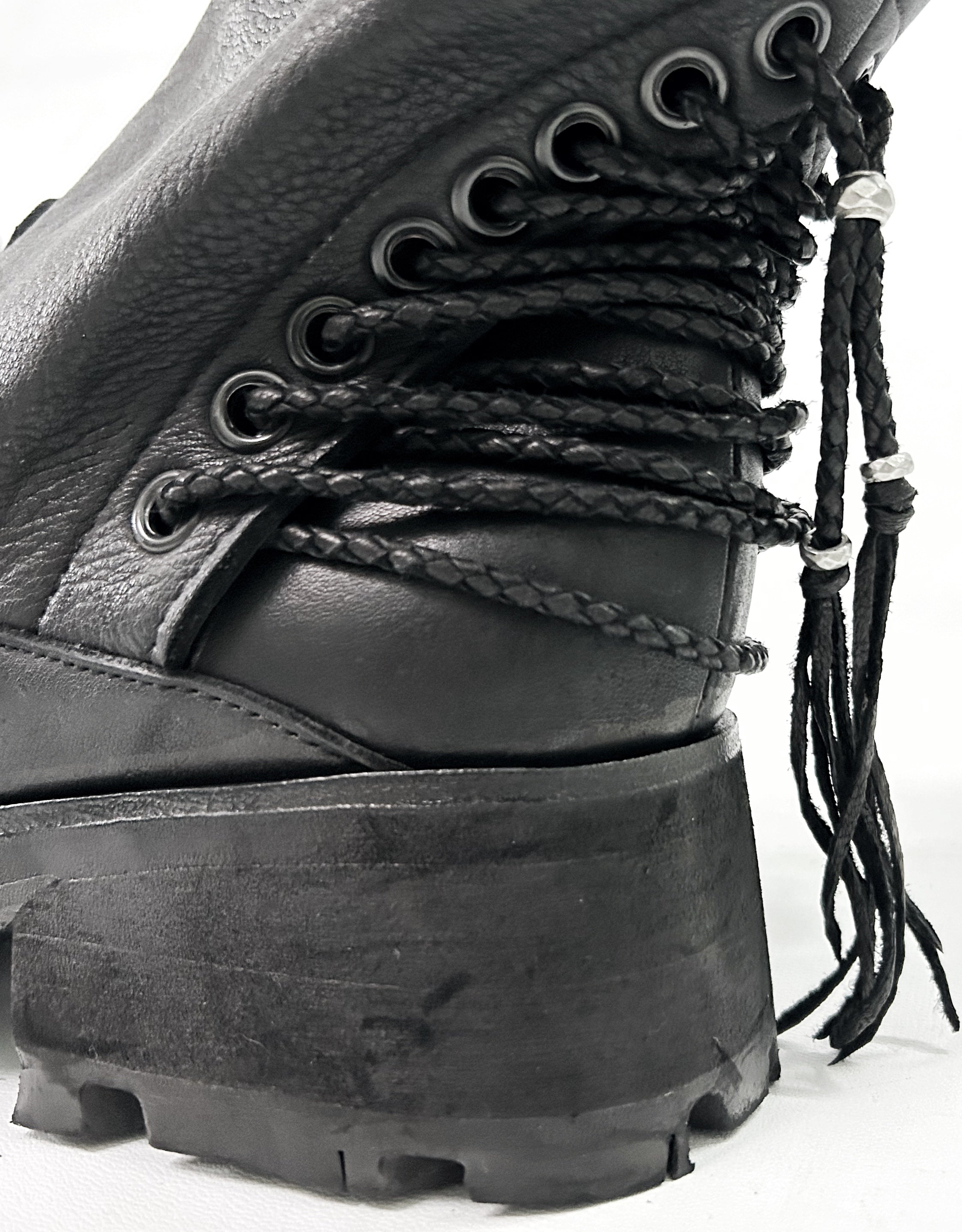 KMRii ケムリ Crush Braided Boots クラッシュ ブレイド ブーツ