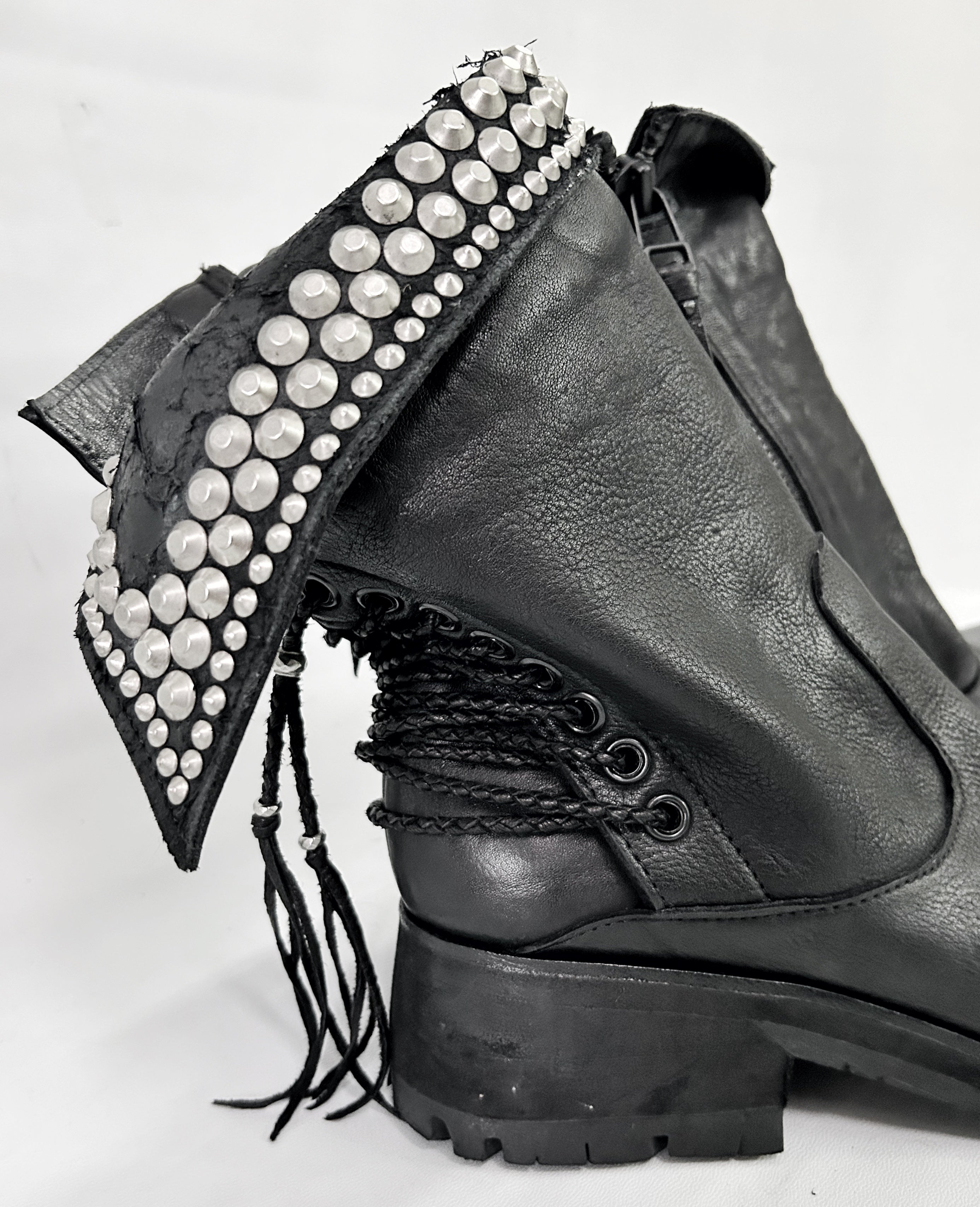 KMRii ケムリ Crush Braided Boots クラッシュ ブレイド ブーツ