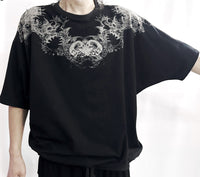 2502-TP12 Magnolia Feather Dolman Top_Black