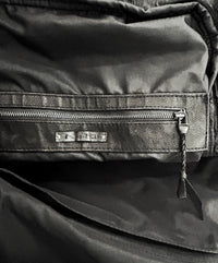 2402-BG04 Black Metal Backpack 02 (All Leather)
