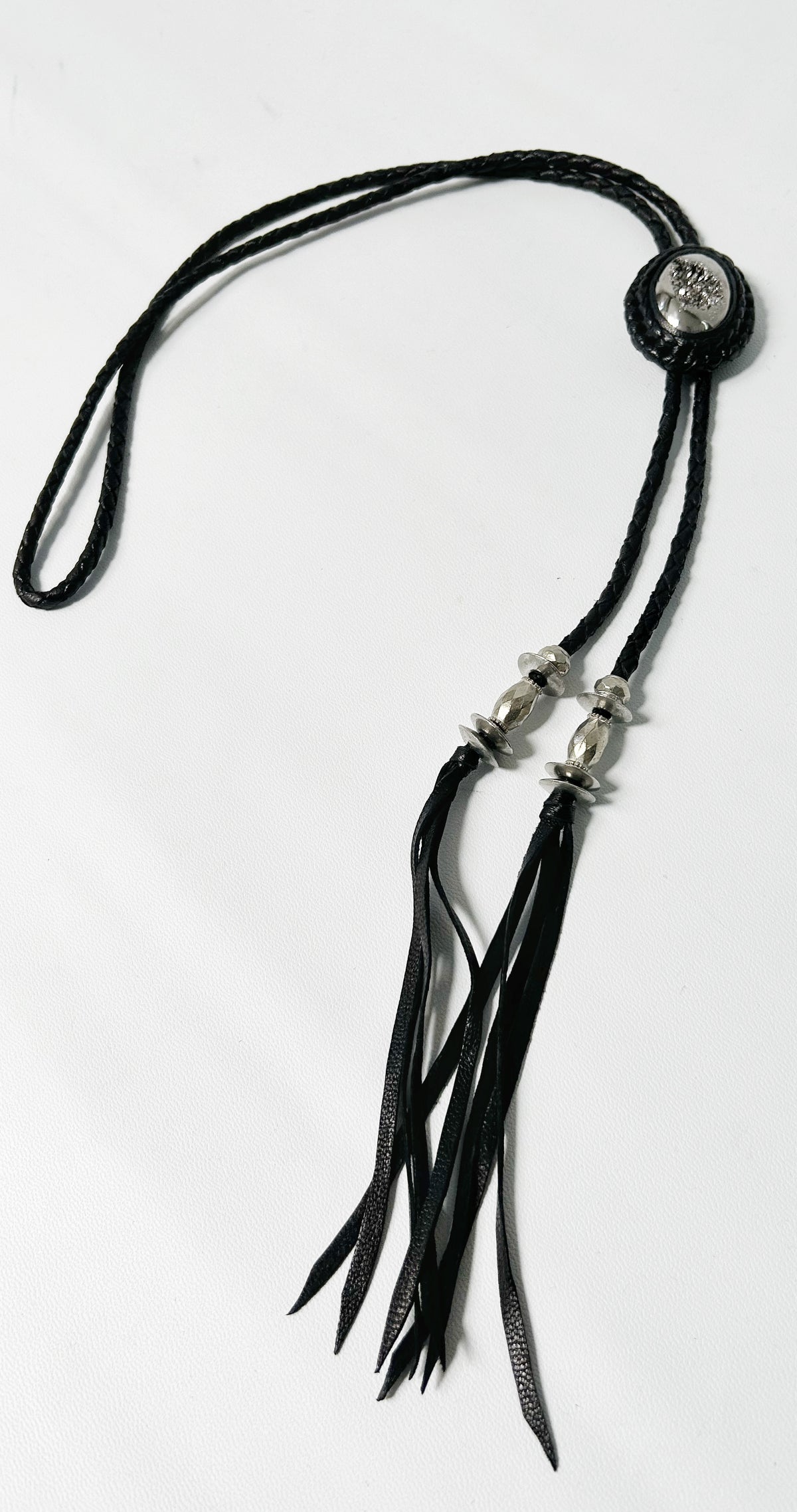 2401-AC07 Druzy Loop Tie