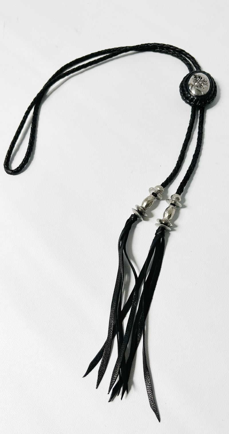 2401-AC07 Druzy Loop Tie