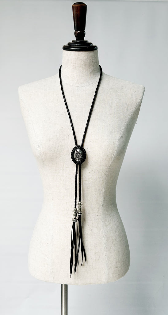 2401-AC07 Druzy Loop Tie