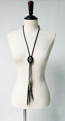 2401-AC07 Druzy Loop Tie